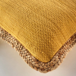 COUSSIN AKINA OCRE 45x45CM COTON+JUTE