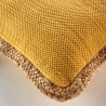 COUSSIN AKINA OCRE 45x45CM COTON+JUTE