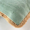 COUSSIN AKINA SAUGE 45x45CM COTON+JUTE
