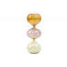 DECO SABLIER 22CM COUL CHAUDE