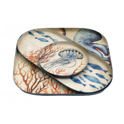 PLATEAUX VIDE POCHES OCEAN X3 EN METAL