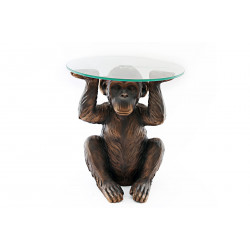 TABLE BASSE SINGE BRONZE 45X49CM