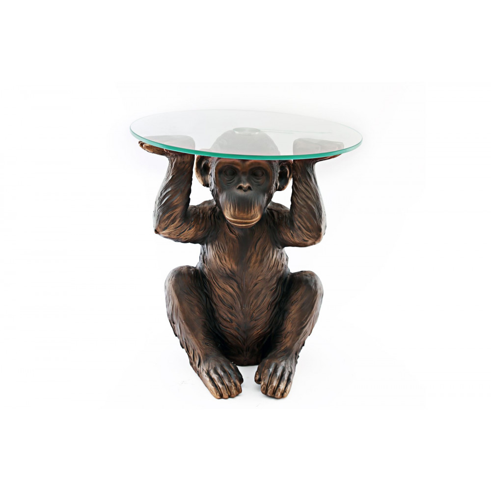 TABLE BASSE SINGE BRONZE 45X49CM