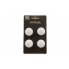 4 BOUTONS DE MEUBLE ALU BLANC