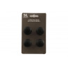 4 BOUTONS DE MEUBLE ALU NOIR