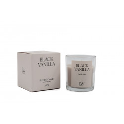 BOUGIE POT VERRE 8CM VANILLE
