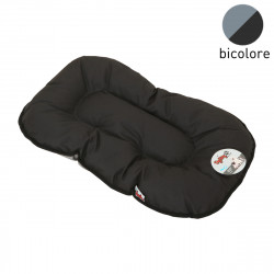 COUSSIN FLOC NOIR GRIS 87cm