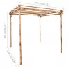 Naturlig bambu pergola