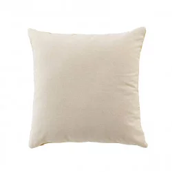 Coussin Tessa ocre 45x45cm bouclette uni