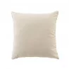 Coussin Tessa ocre 45x45cm bouclette uni
