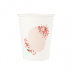 8 Gobelets Love to Love Carton Blush et