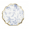 16 Serviettes Toile de Jouy Papier Blanc