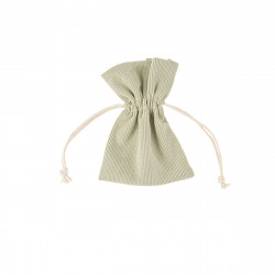 4 Pochons Tissu Côtelé Vert de Gris 10x8