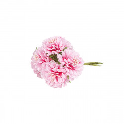 6 Œillets Rose et Vert sur Tige 11cm