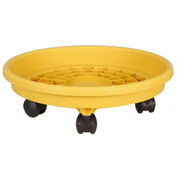 'SOUCOUPE A ROULETTES 31CM JAUNE