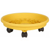 Soucoupe à roulette D40cm jaune