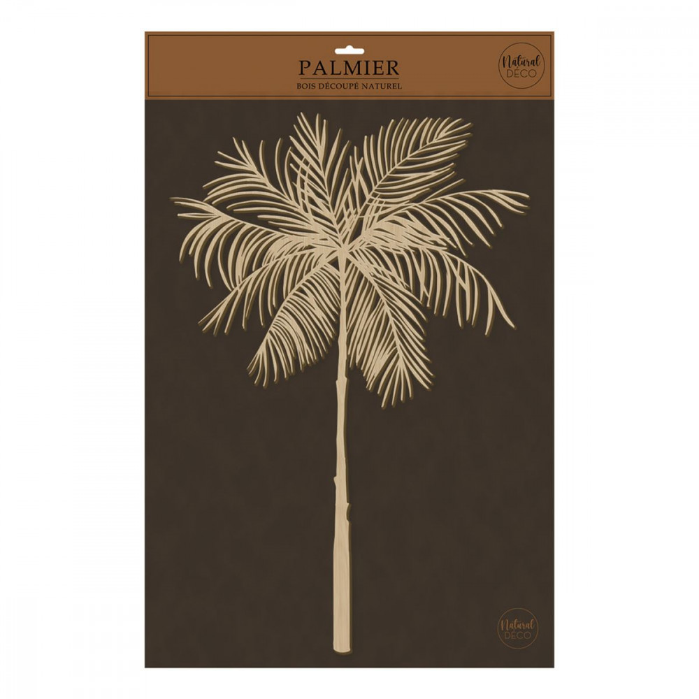 CADRE BOIS PALMIER DECO BOIS LAS