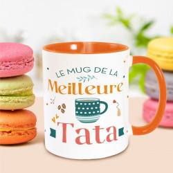 MUG ORANGE MEILLEURE TATA