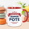 MUG ROUGE CERTIFIE SUPER POTE