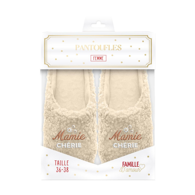 PANTOUFLES "MAMIE" 36-38