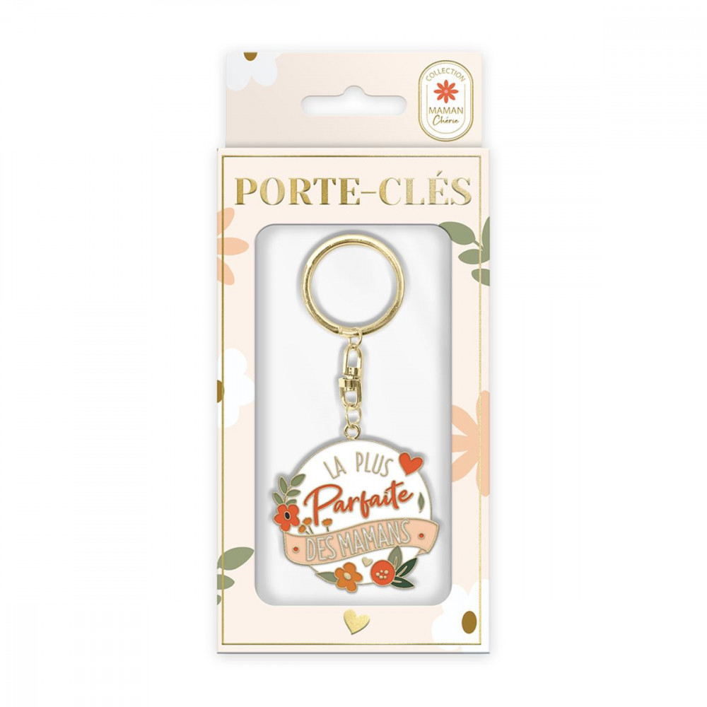 PORTE CLE METAL MAMAN PARFAITE