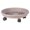 SOUCOUPE A ROULETTES 31CM TAUPE SOUCOUPE A ROULETTES 31CM TAUPE