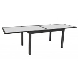 Table HONFLEUR ext 135/270xd90xh75 verre