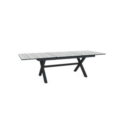 TABLE CAVALAIRE BOIS GRIS EXT 183/263CM