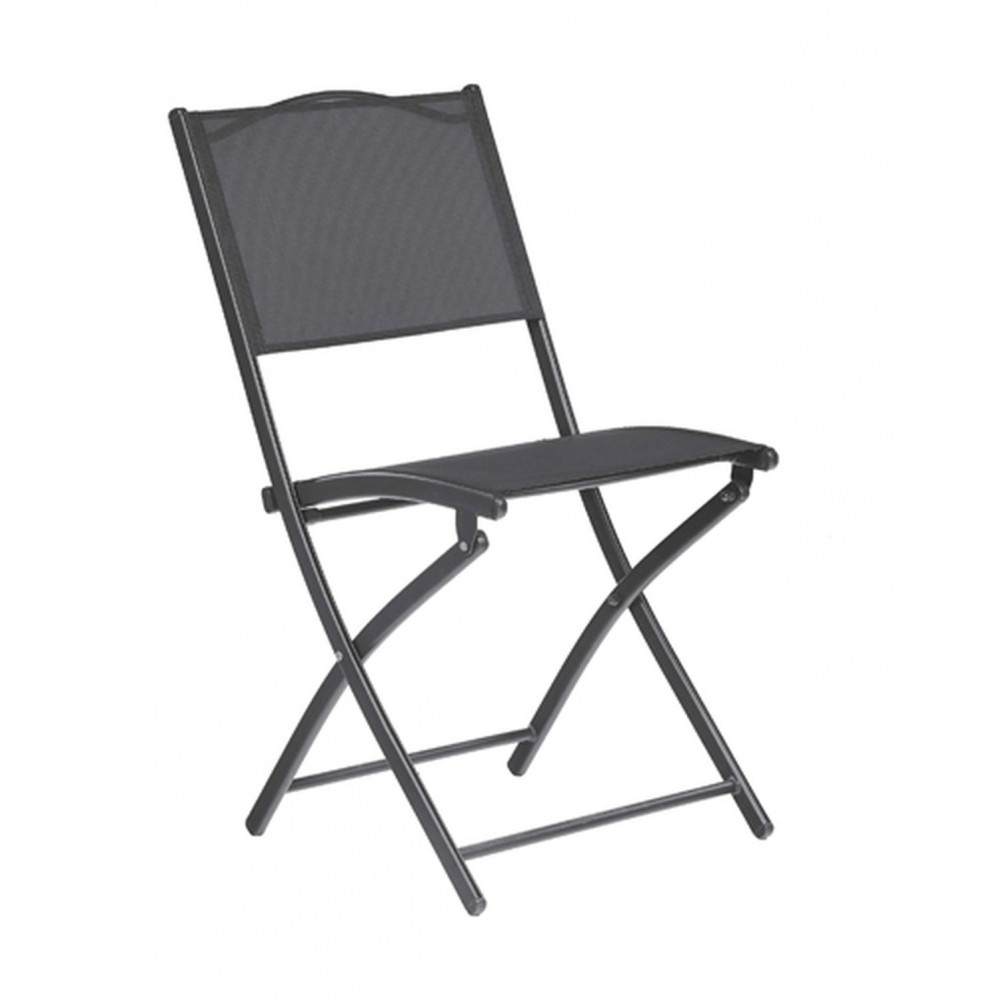 Chaise anthracite Divine pliante en acier Chaise anthracite Divine pliante en acier