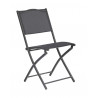Chaise anthracite Divine pliante en acier