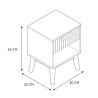 CHEVET KLAUS 40X35XH55CM