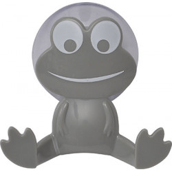 PATERE GRENOUILLE GRIS PP SUR VENTOUSE -