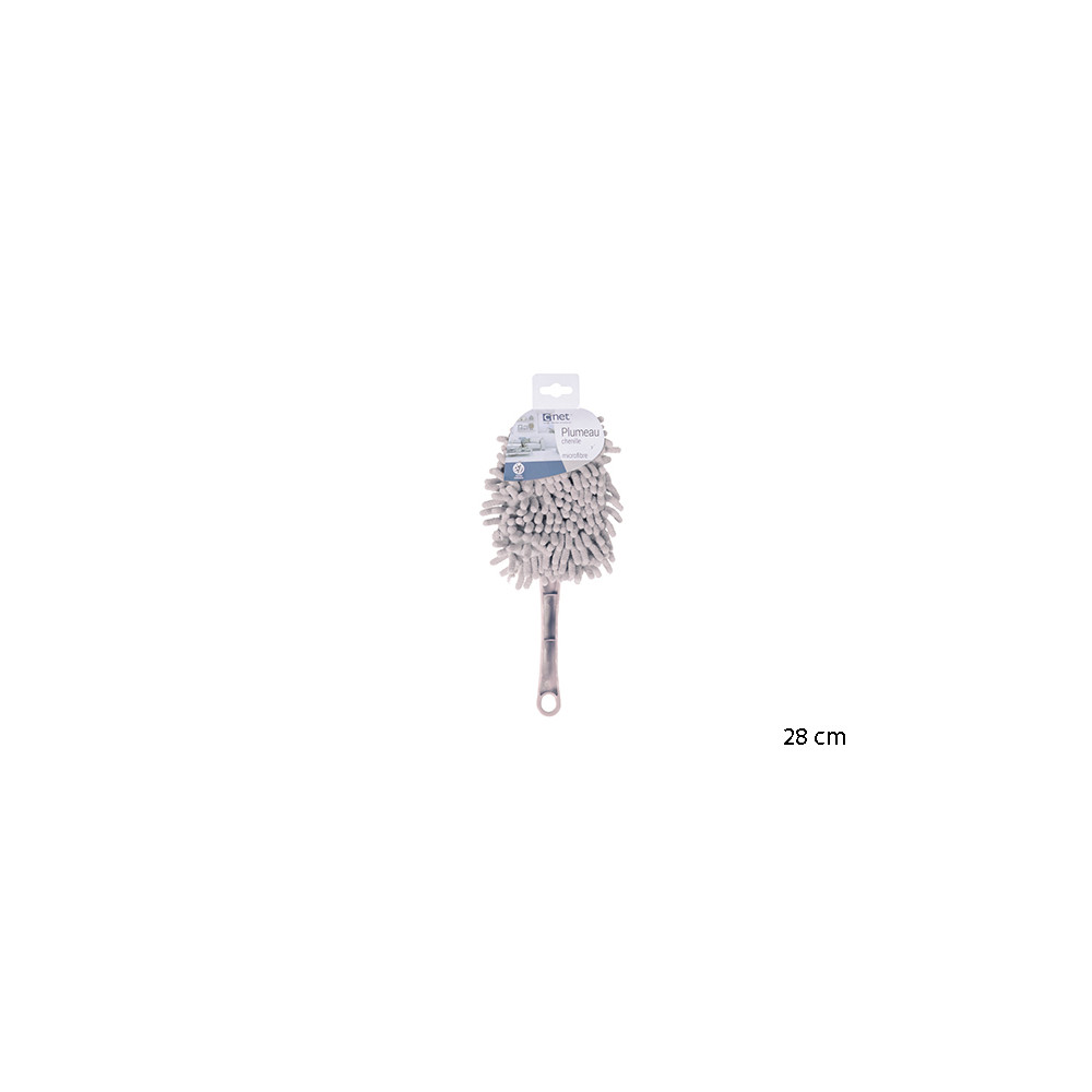 PLUMEAU CHENILLE MIC.OVAL GREGE
