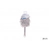 PLUMEAU CHENILLE MIC.OVAL GREGE