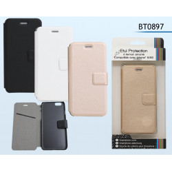 ETUI PROTEC blanc AIMANTE IPHON 6/6S