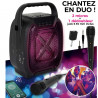 ENCEINTE SANS FIL 8W KARAOKE 2 MICROS IN
