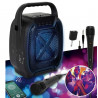 ENCEINTE SANS FIL 8W KARAOKE 2 MICROS IN