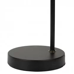 Lampe Balamea rotin métal noir E27 24x16xH47cm