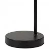 Lampe Balamea rotin métal noir E27 24x16xH47cm
