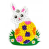Kit lapin en pompons 13.7x18 cm