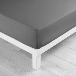 DRAP HOUSSE LINA ANTHRACITE 90x190CM UNI
