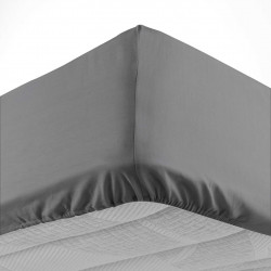 DRAP HOUSSE LINA ANTHRACITE 90x190CM UNI