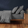 DRAP HOUSSE LINA ANTHRACITE 160x200CM UN