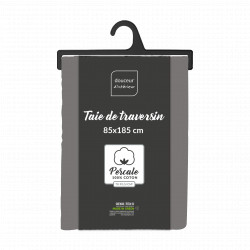 PERCALE TAIE TRAVERSIN ACIER 85x185CM