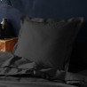 TAIE D'OREILLER LINA NOIR 63x63CM UNI 57 TAIE D'OREILLER LINA NOIR 63x63CM UNI 57