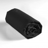 DRAP HOUSSE LINA NOIR 140x190CM UNI 57 F