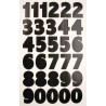 GOMMETTES LETTRES 1,5CM ET CHIFFRES 2,1