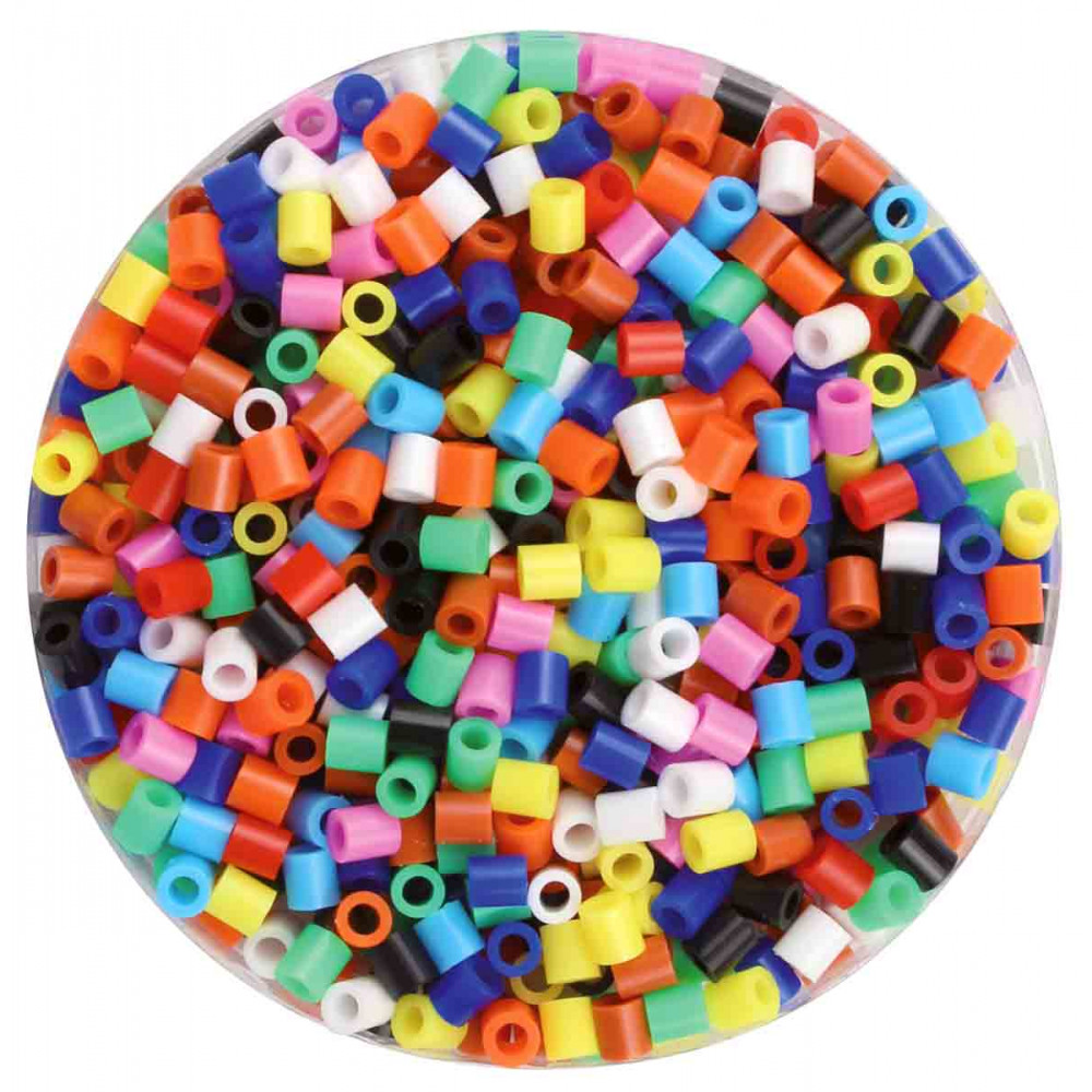 1000 PERLES à REPASSER 5 MM, COULEURS O