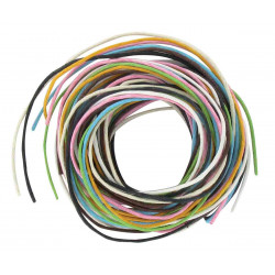 8 FILS 1 M COTON CIRé 1 MM COULEURS ASS