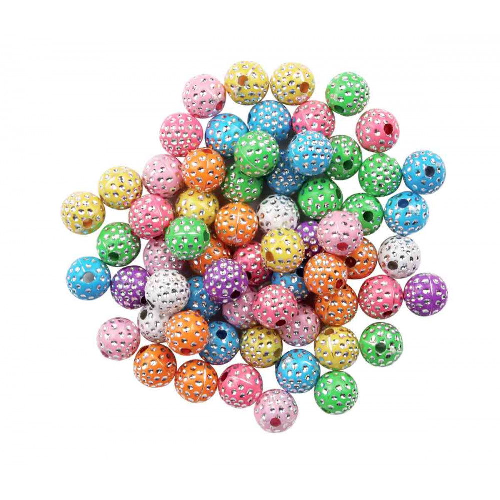 PERLES ACRYLIQUES STRASS 10 MM 8 COULEUR PERLES ACRYLIQUES STRASS 10 MM 8 COULEUR